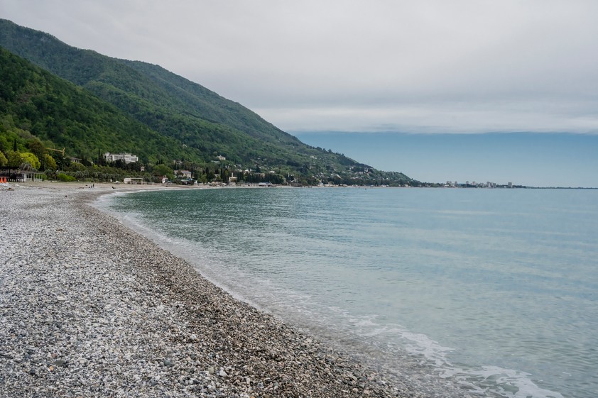 Пляж пансионата Тонкий мыс